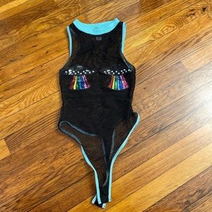 Dollskill Club Exc ufo mesh body suit